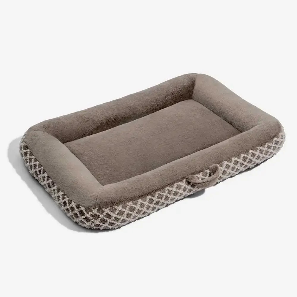 Tappetino per animali domestici in peluche multiuso double face a quadri a diamante - ComfyEase