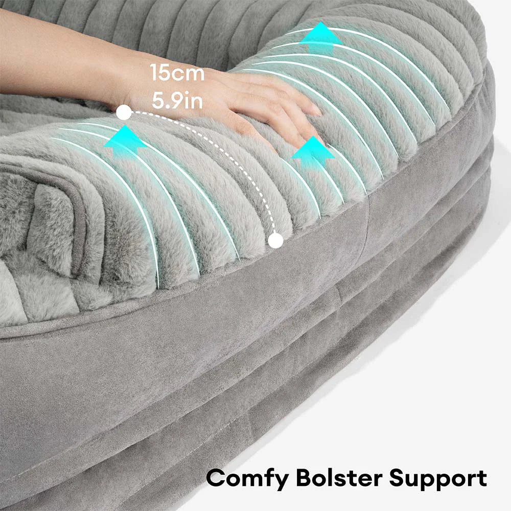 Letto ortopedico sfoderabile in peluche morbido per cani - ComfyPaws