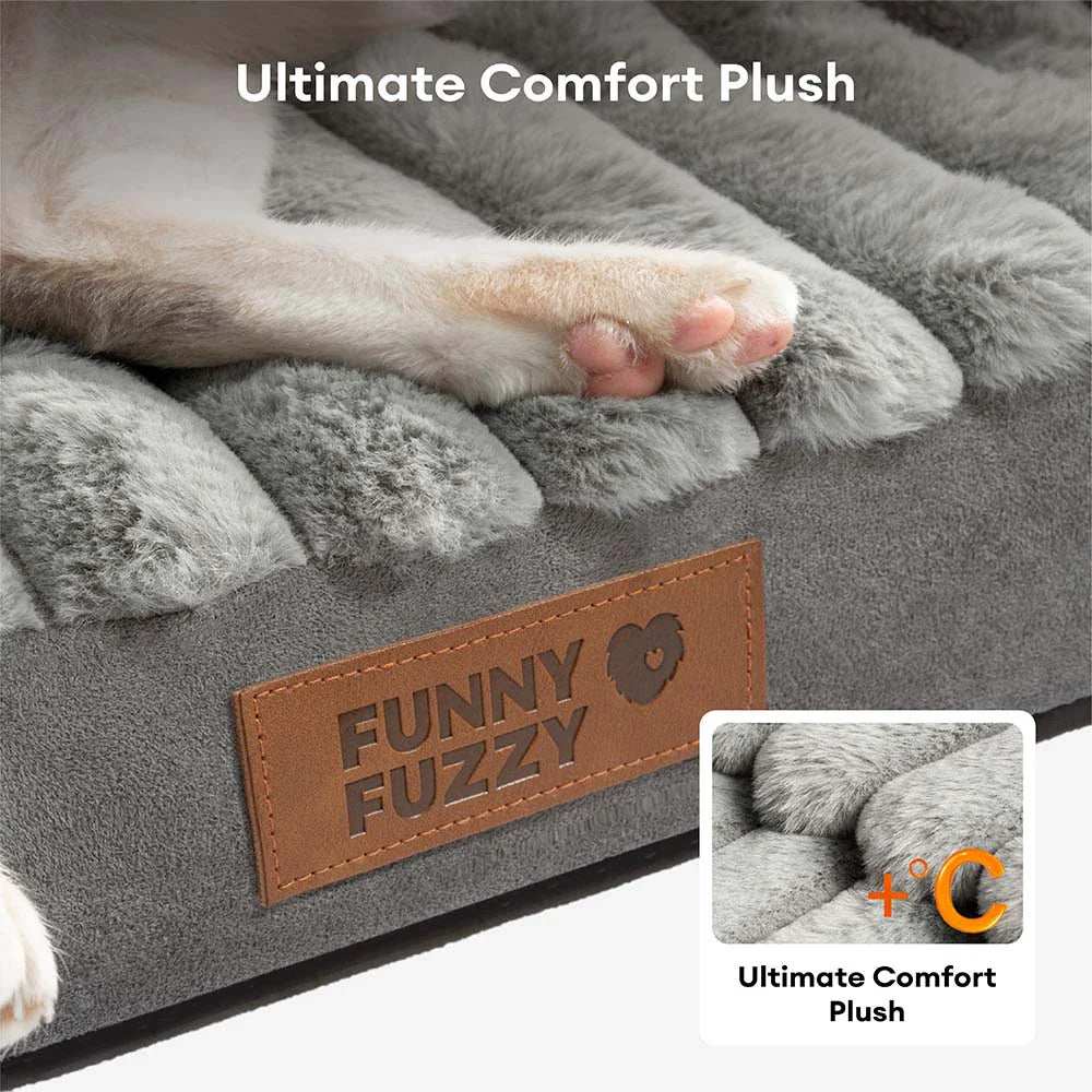Letto ortopedico sfoderabile in peluche morbido per cani - ComfyPaws