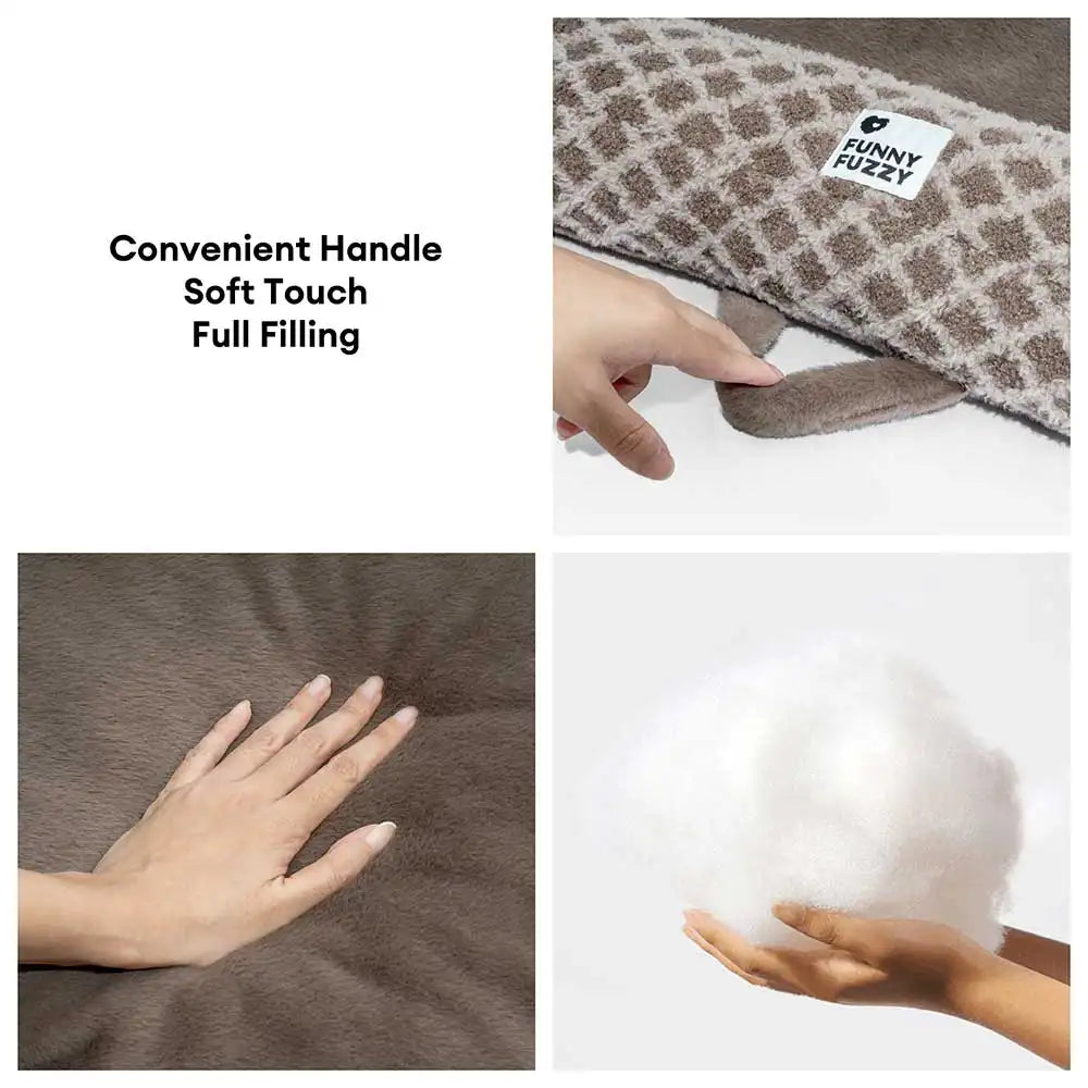Tappetino per animali domestici in peluche multiuso double face a quadri a diamante - ComfyEase