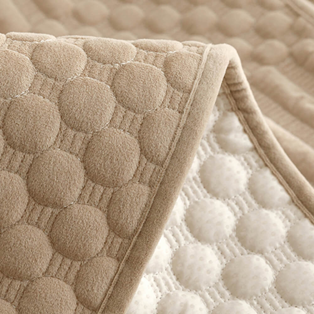 Copertura per divano calda in peluche vintage antiscivolo