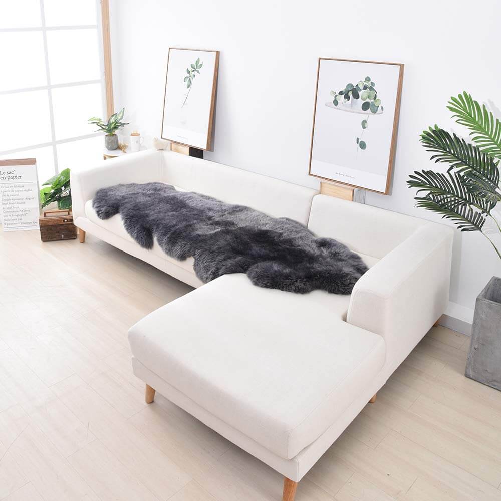 Tappeto in cashmere irregolare morbido e lungo in peluche - Comfort accogliente per la tua casa