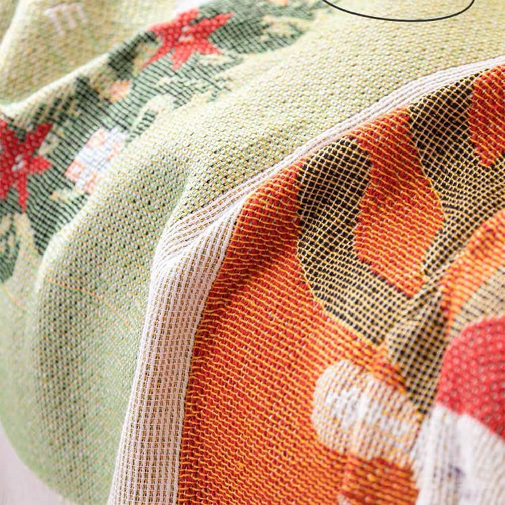 Copertura decorativa per divano in jacquard morbido a tema natalizio