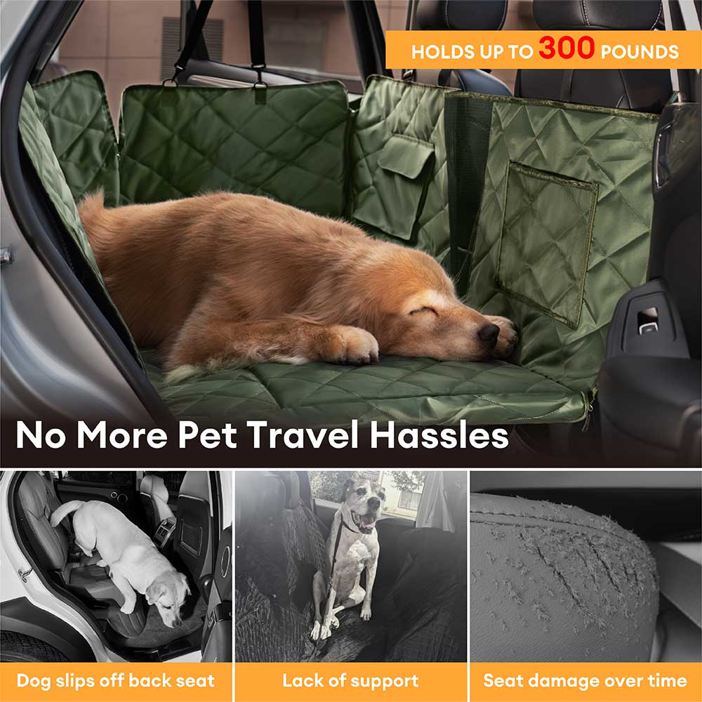 Estensore per Sedile Posteriore per Cani Extra-Large a Copertura Completa - Ideale per Viaggi e Campeggio