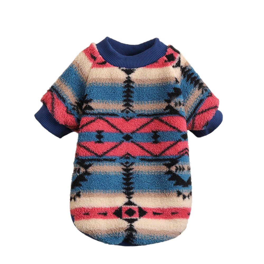 Maglione per cani a righe colorate - Abbigliamento invernale confortevole e alla moda