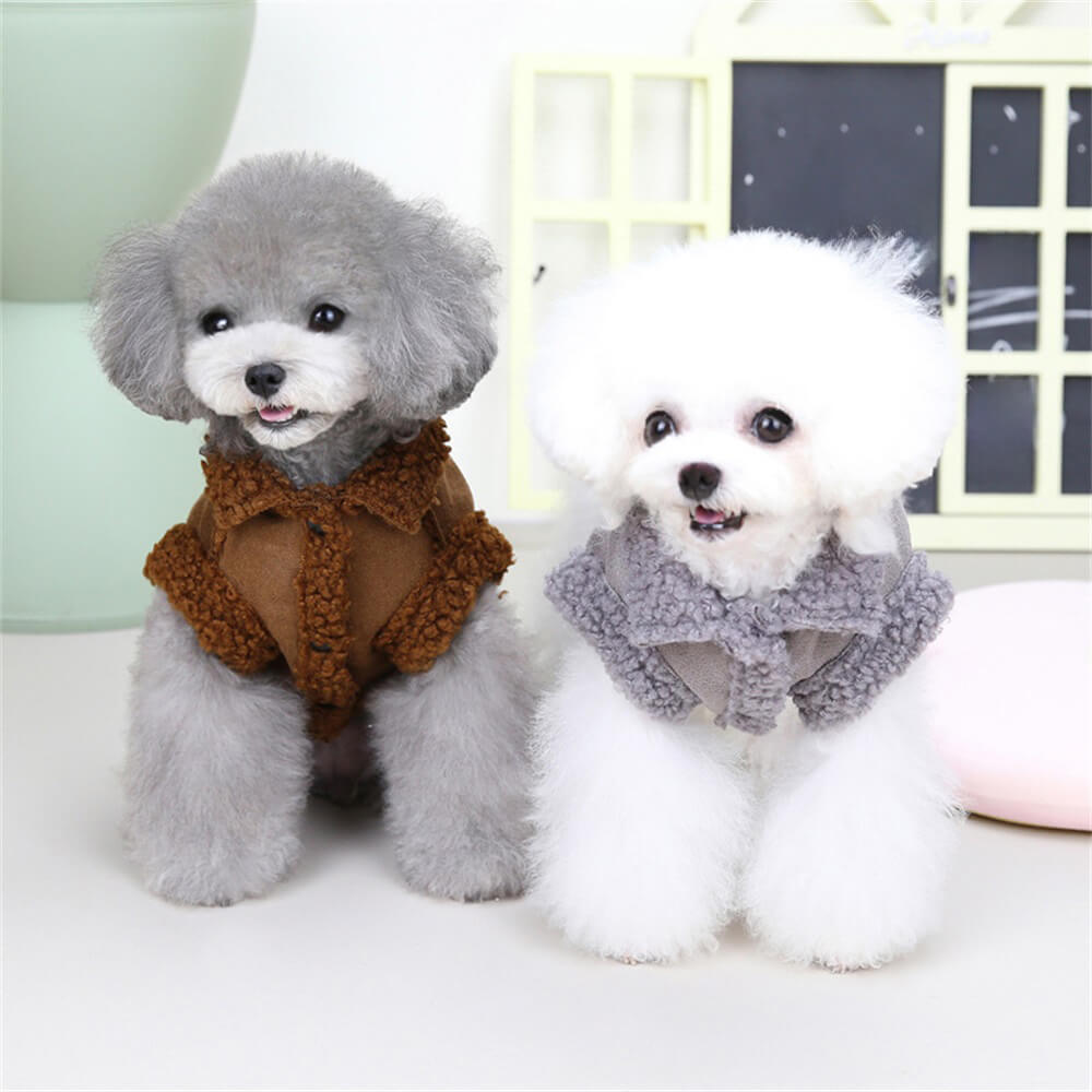 Giacca per cani in montone – Maglione invernale caldo e alla moda
