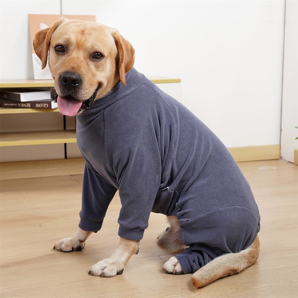 Pigiama in pile accogliente per cani - Pigiama perfetto per il sonno per cani di taglia grande