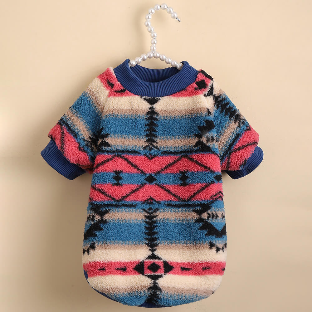 Maglione per cani a righe colorate - Abbigliamento invernale confortevole e alla moda