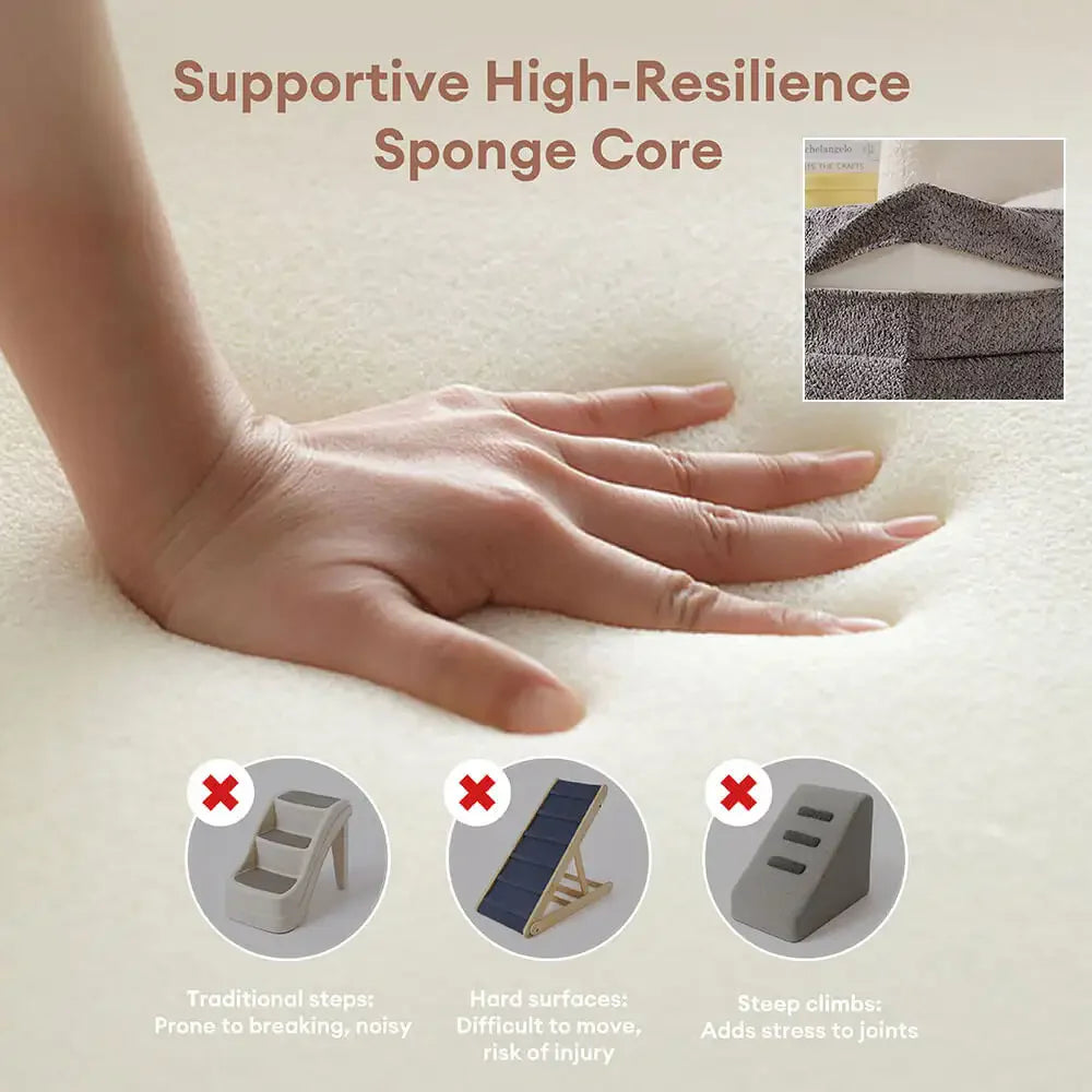 Blocco pieghevole multi-livello in chenille resistente ai graffi per cani