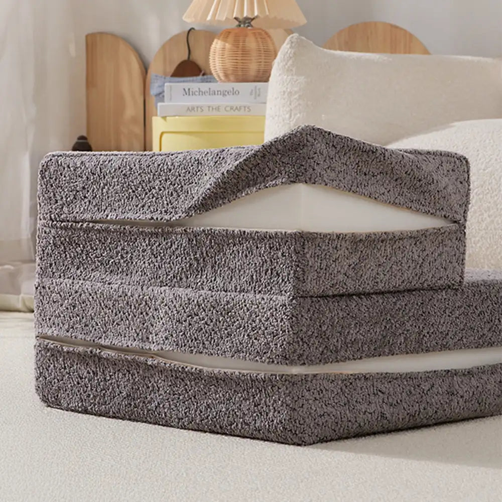 Blocco pieghevole multi-livello in chenille resistente ai graffi per cani