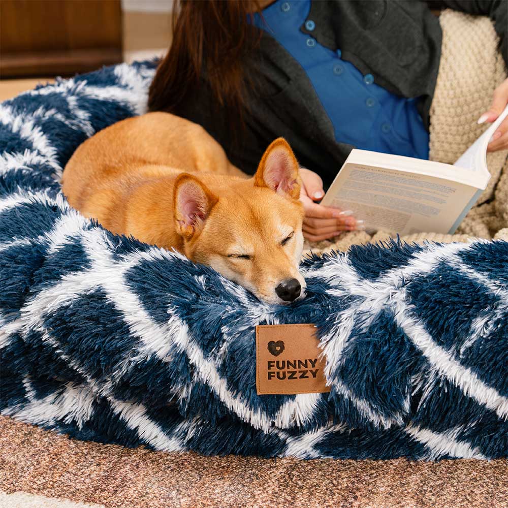 Letto per cani umano a ciambella super grande e soffice - Culla coccolosa