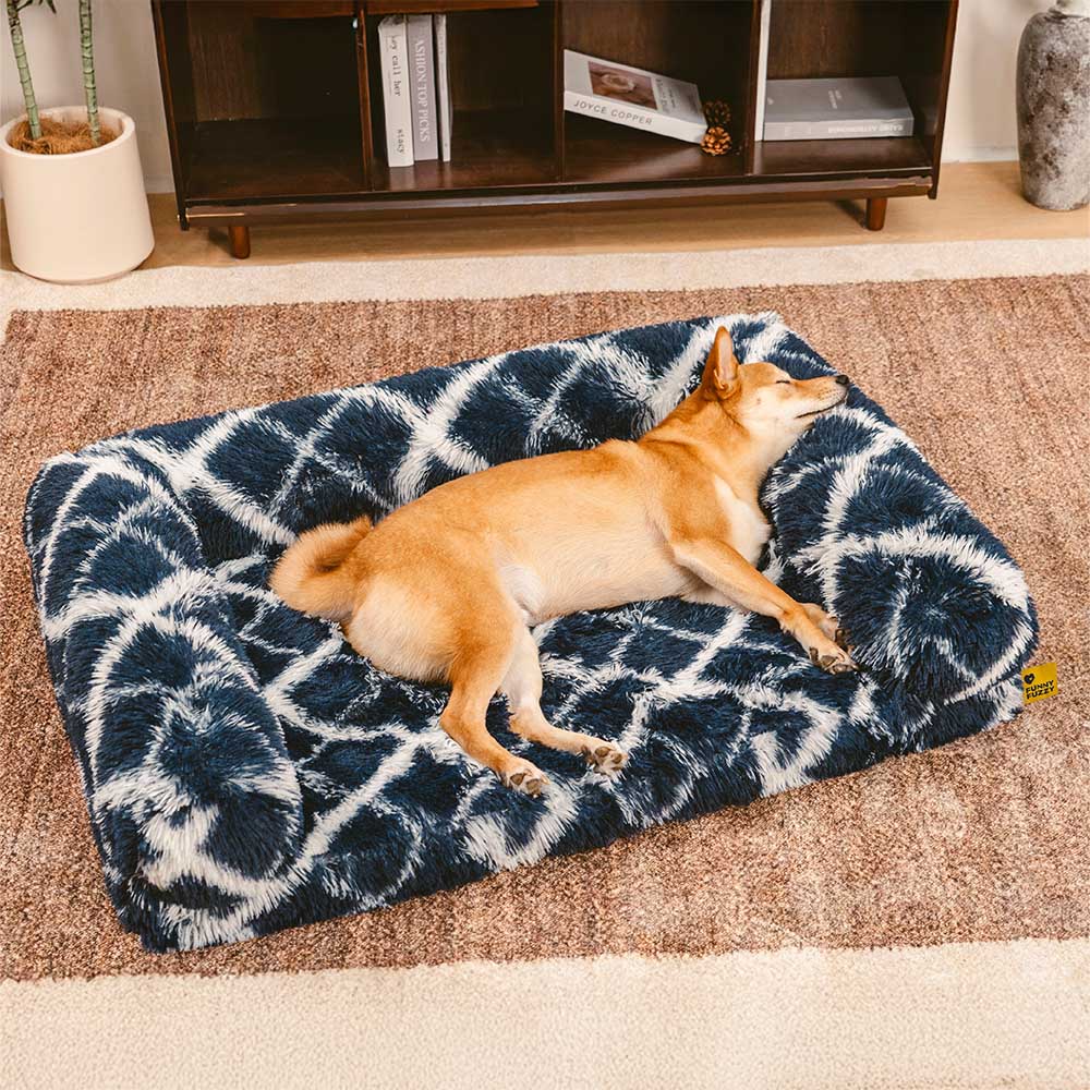 Divano Letto Ortopedico per Cani a Cuscino Classico a Quadri - Comfort Accogliente
