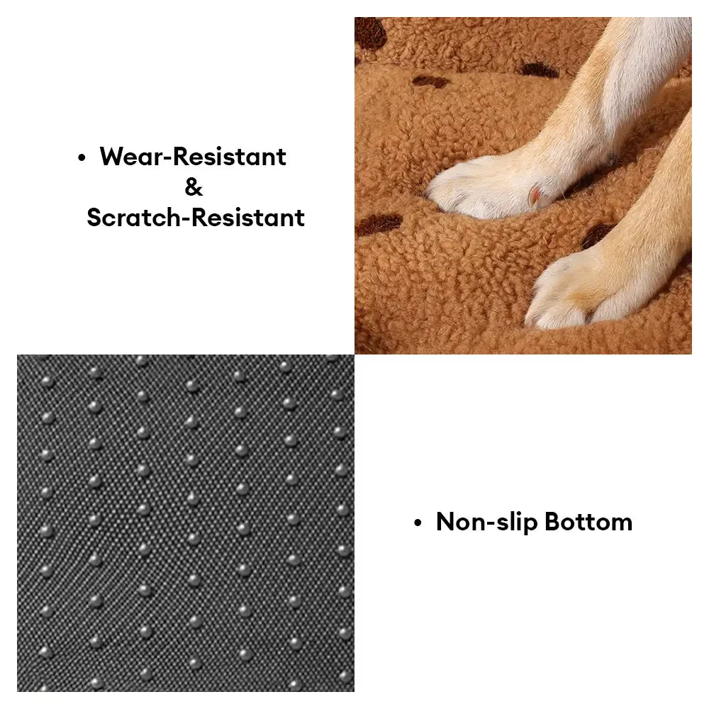 Letto per cani in peluche Cookie, caldo e accogliente, per sonni profondi in inverno