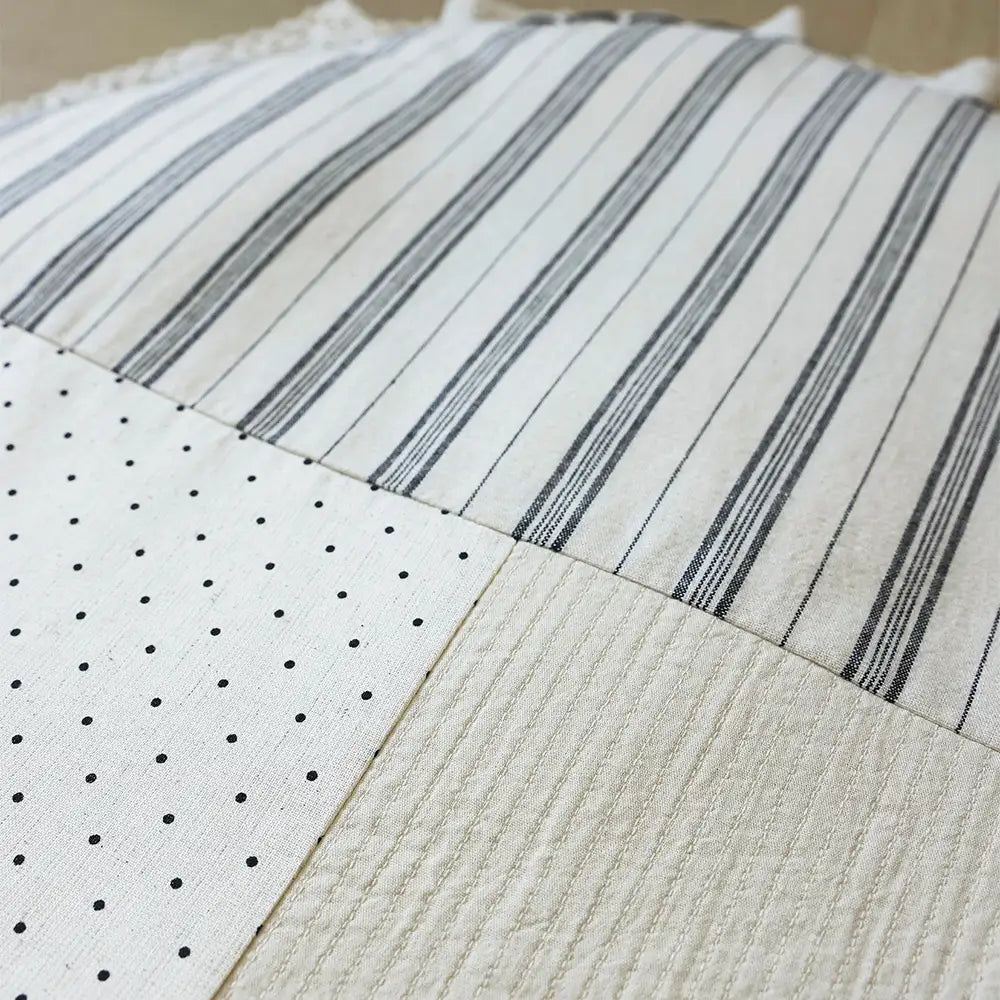 Tappeto per animali rotondo antiscivolo in stile country chic a quadri - Grande spazio