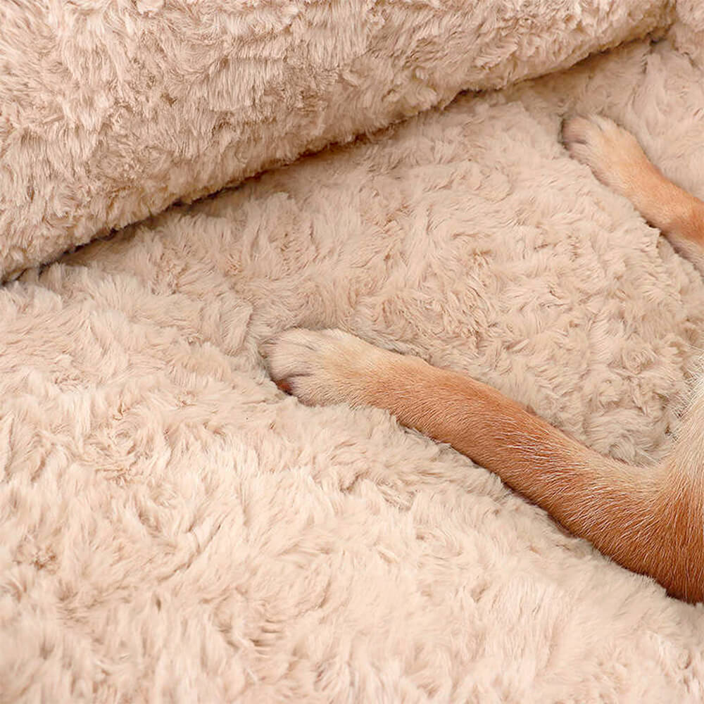 Letto per cani e gatti accogliente, con supporto completo, caldo, rimovibile e lavabile.