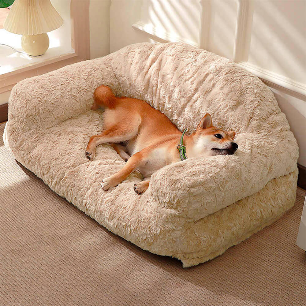 Letto per cani e gatti accogliente, con supporto completo, caldo, rimovibile e lavabile.