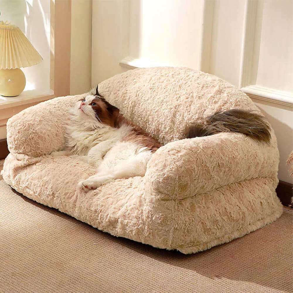 Letto per cani e gatti accogliente, con supporto completo, caldo, rimovibile e lavabile.