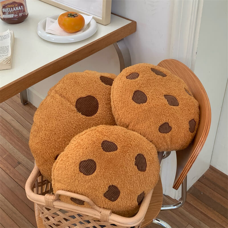 Cuscino a forma di biscotto carino, decorazione per camera da letto