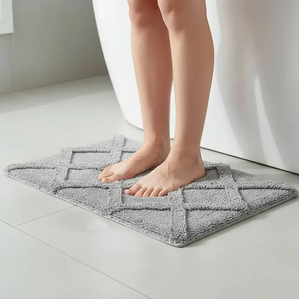 Tappeto assorbente spessorato in pile di diamante, lavabile e antiscivolo
