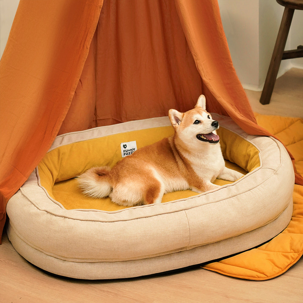 Letto ortopedico per cani a ciambella fluffy