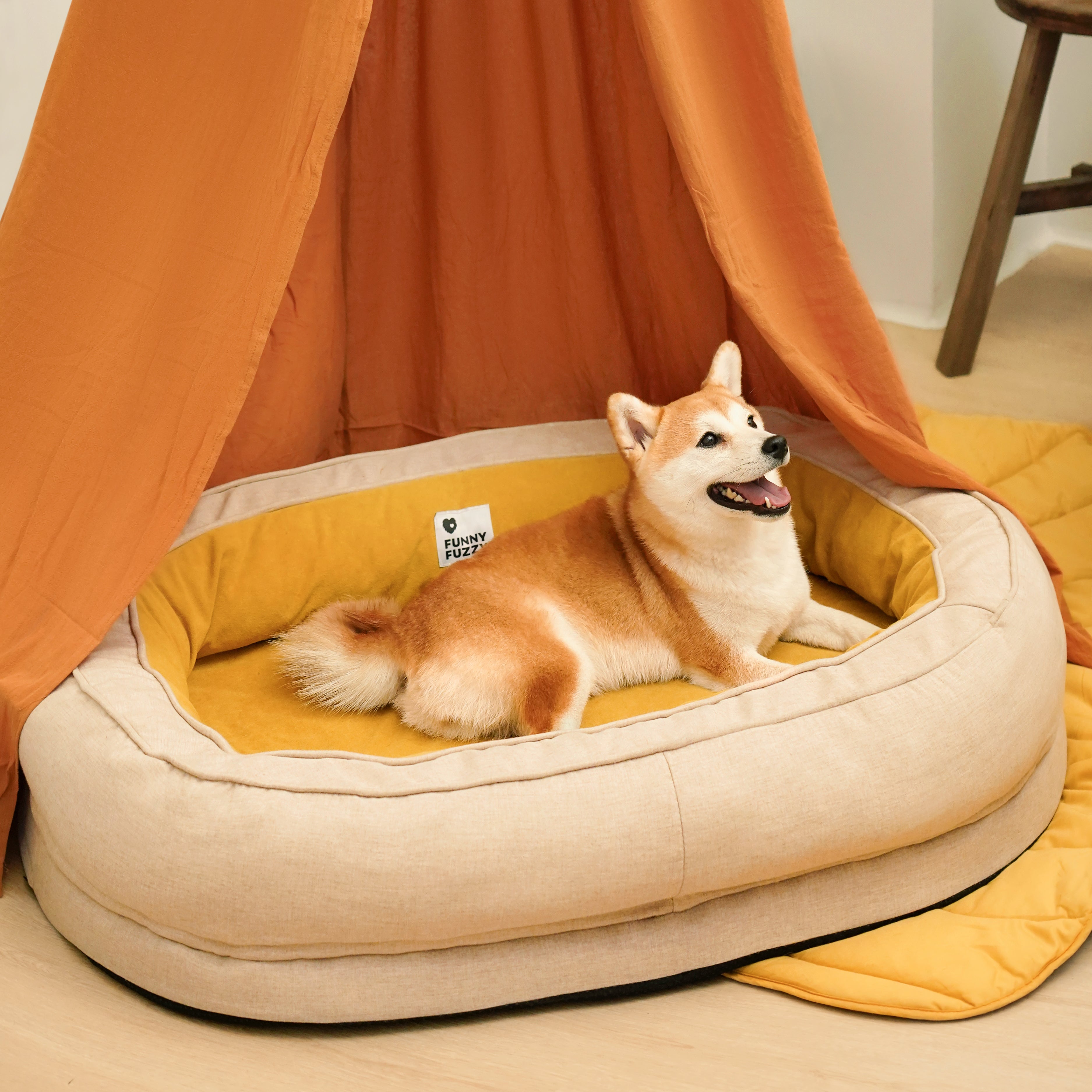 Coperta per letto - Letto a forma di ciambella per cani