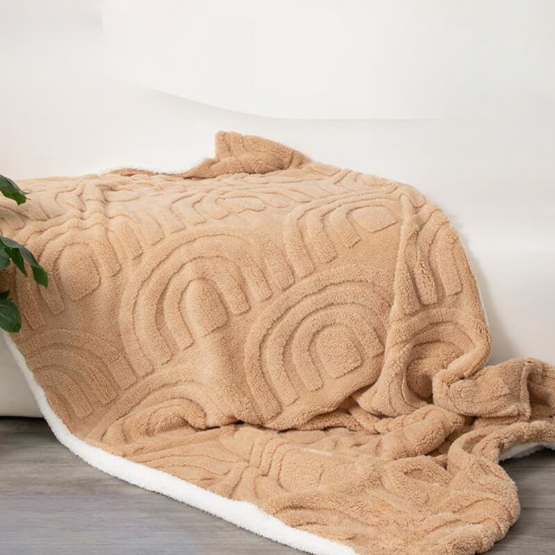 Coperta per animali domestici in peluche caldo e reversibile