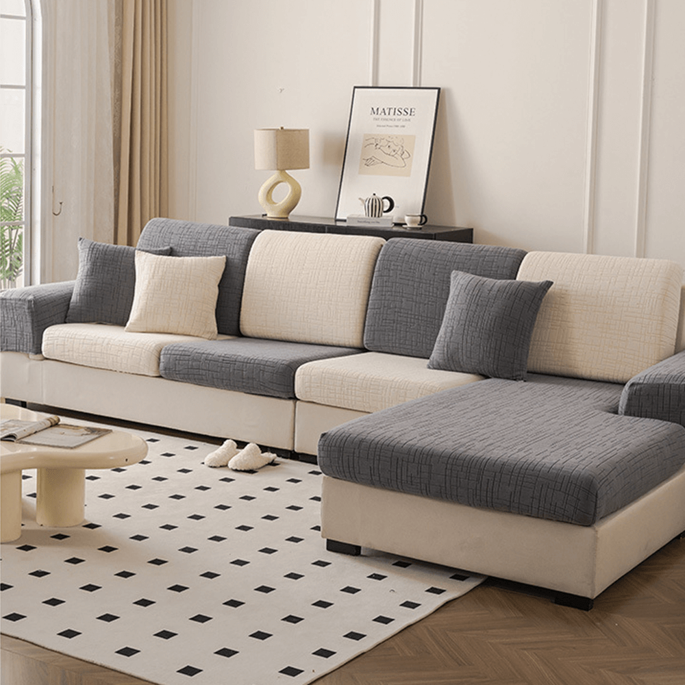 Copertura Magica Completa per Divano in Jacquard Pile Traspirante e Assorbente del Sudore, Amica della Pelle