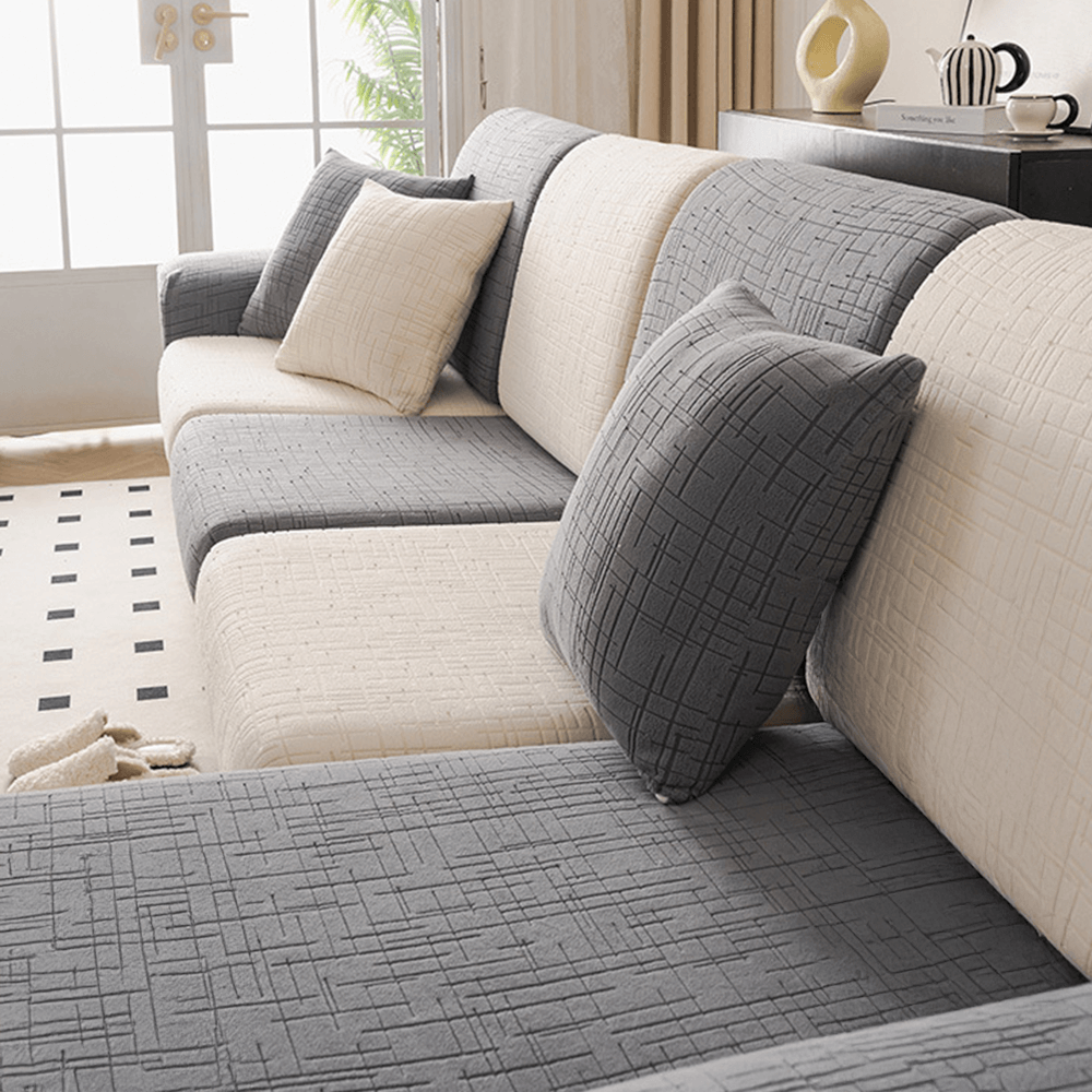 Copertura Magica Completa per Divano in Jacquard Pile Traspirante e Assorbente del Sudore, Amica della Pelle