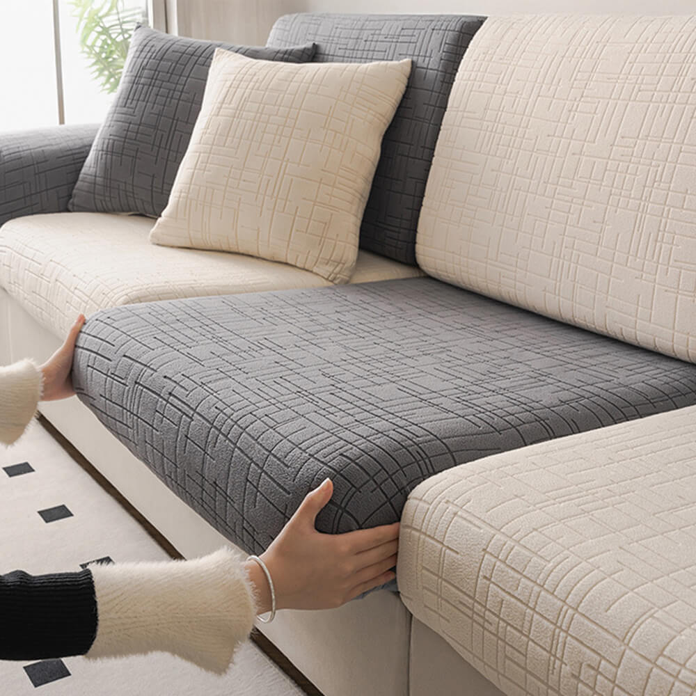 Copertura Magica Completa per Divano in Jacquard Pile Traspirante e Assorbente del Sudore, Amica della Pelle