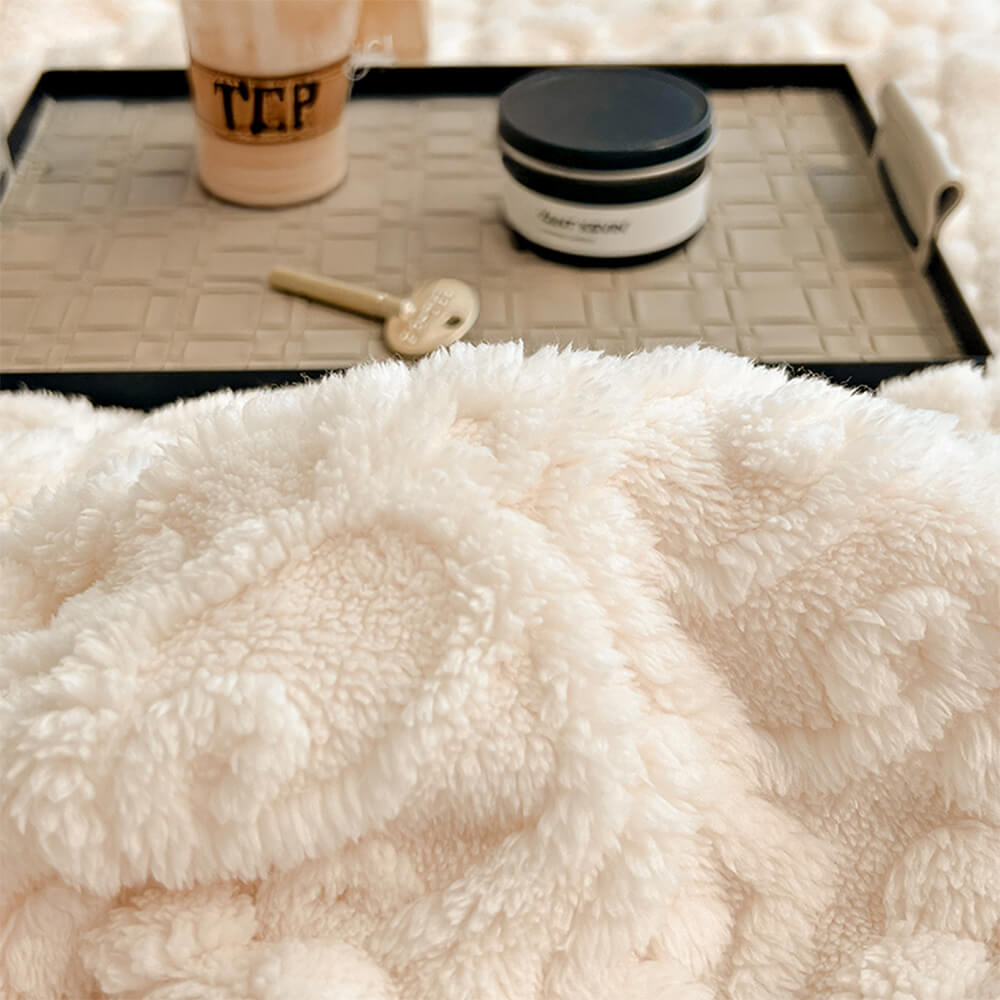 Coperta in Velluto di Latte Impresso in Stile Barocco Morbida e Soffice