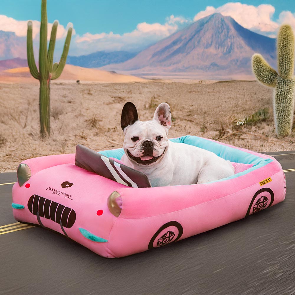 Letto per animali in forma di auto da corsa cabriolet classica - Fast&Fur