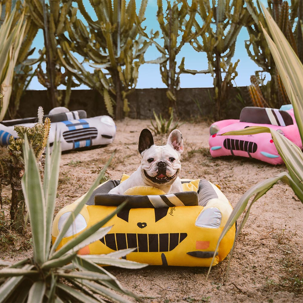 Letto per animali in forma di auto da corsa cabriolet classica - Fast&Fur