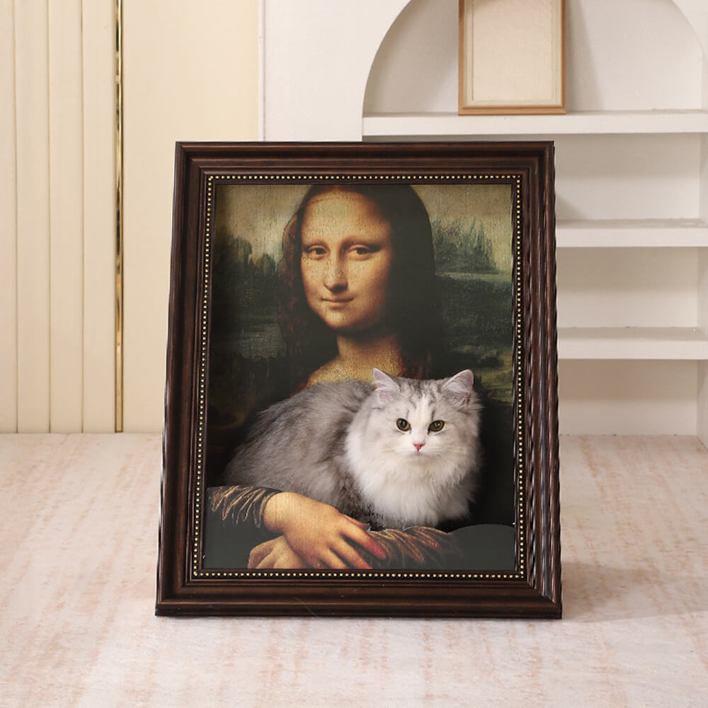 Artigianato Decorativo Ispirato alla Pittura ad Olio Classica Letto per Gatti Graffiato 3D