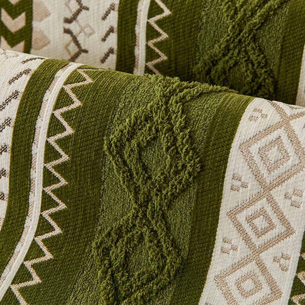 Copertura per divano in suede intrecciato colorato, morbida, friendly con la pelle e antiscivolo