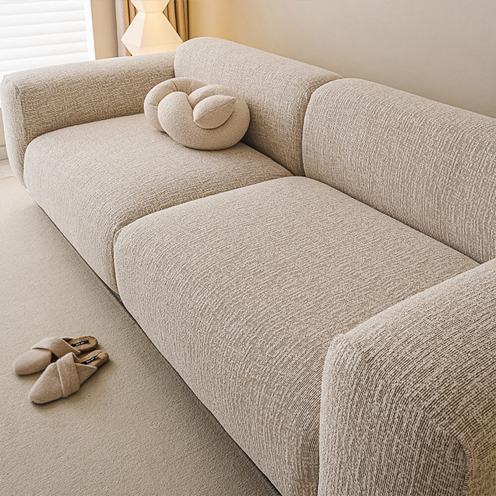 Copertura per divano elasticizzata a tutta copertura in chenille elegante, anti-graffio, adatta per tutte le stagioni