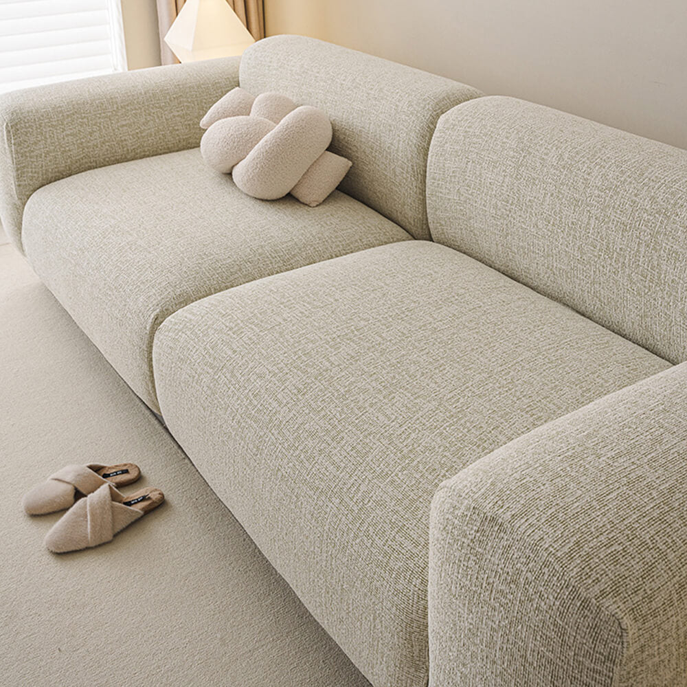 Copertura per divano elasticizzata a tutta copertura in chenille elegante, anti-graffio, adatta per tutte le stagioni