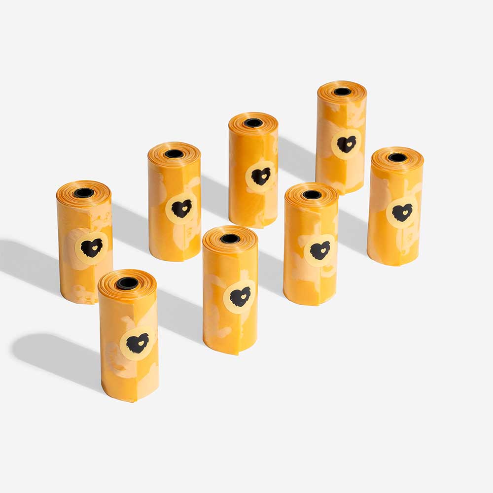 Sacchetti per escrementi riciclati durevoli profumati al limone - Fresh Up
