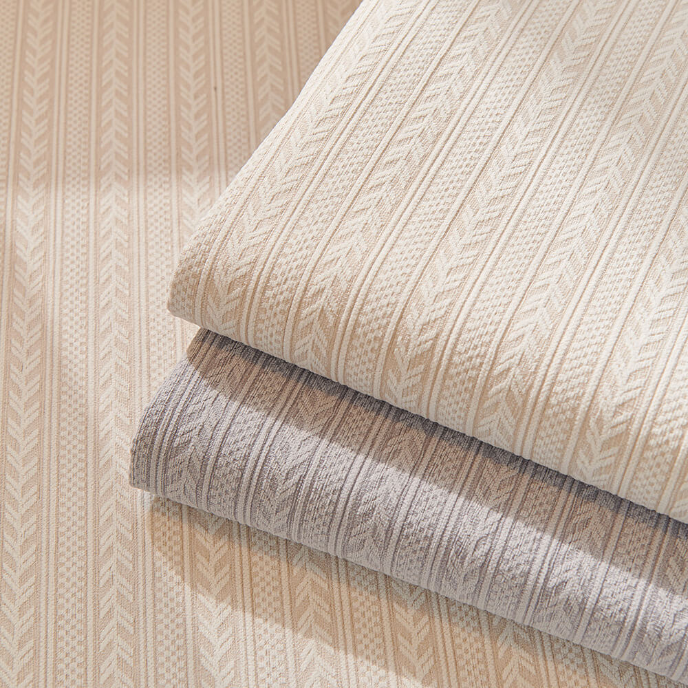 Copertura per divano in chenille a strisce di grano impermeabile minimalista