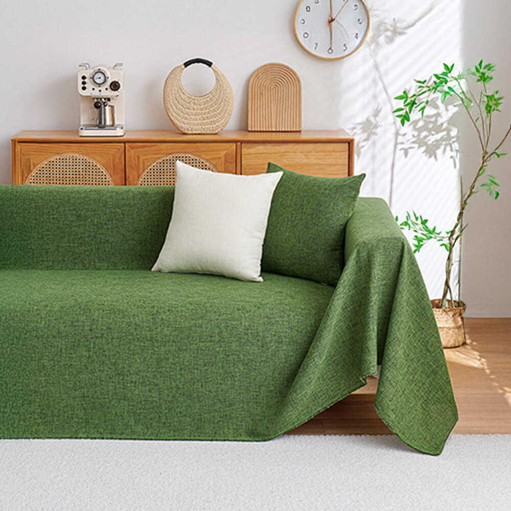 Copertura per divano in lino frangiata minimalista moderna e durevole