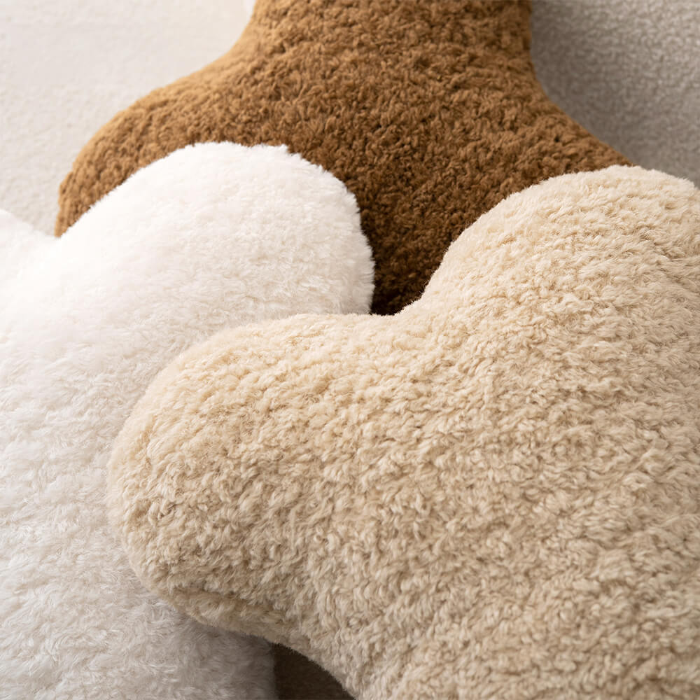 Cuscino decorativo morbido e accogliente a forma di osso per divano in peluche