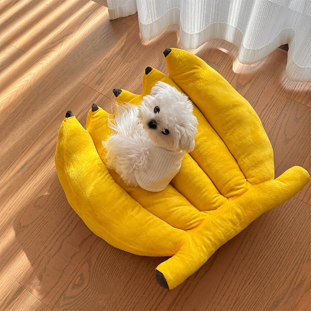 Nido per animali domestici morbido e adorabile Letto per cani a forma di banana