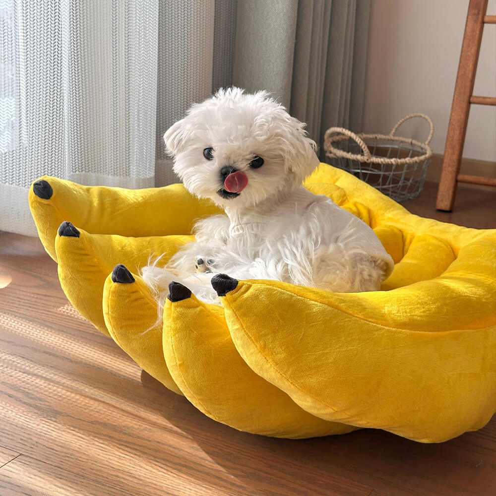 Nido per animali domestici morbido e adorabile Letto per cani a forma di banana