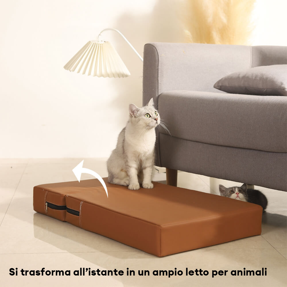 Scala per animali domestici modulare multi-livello in PU impermeabile e lavabile