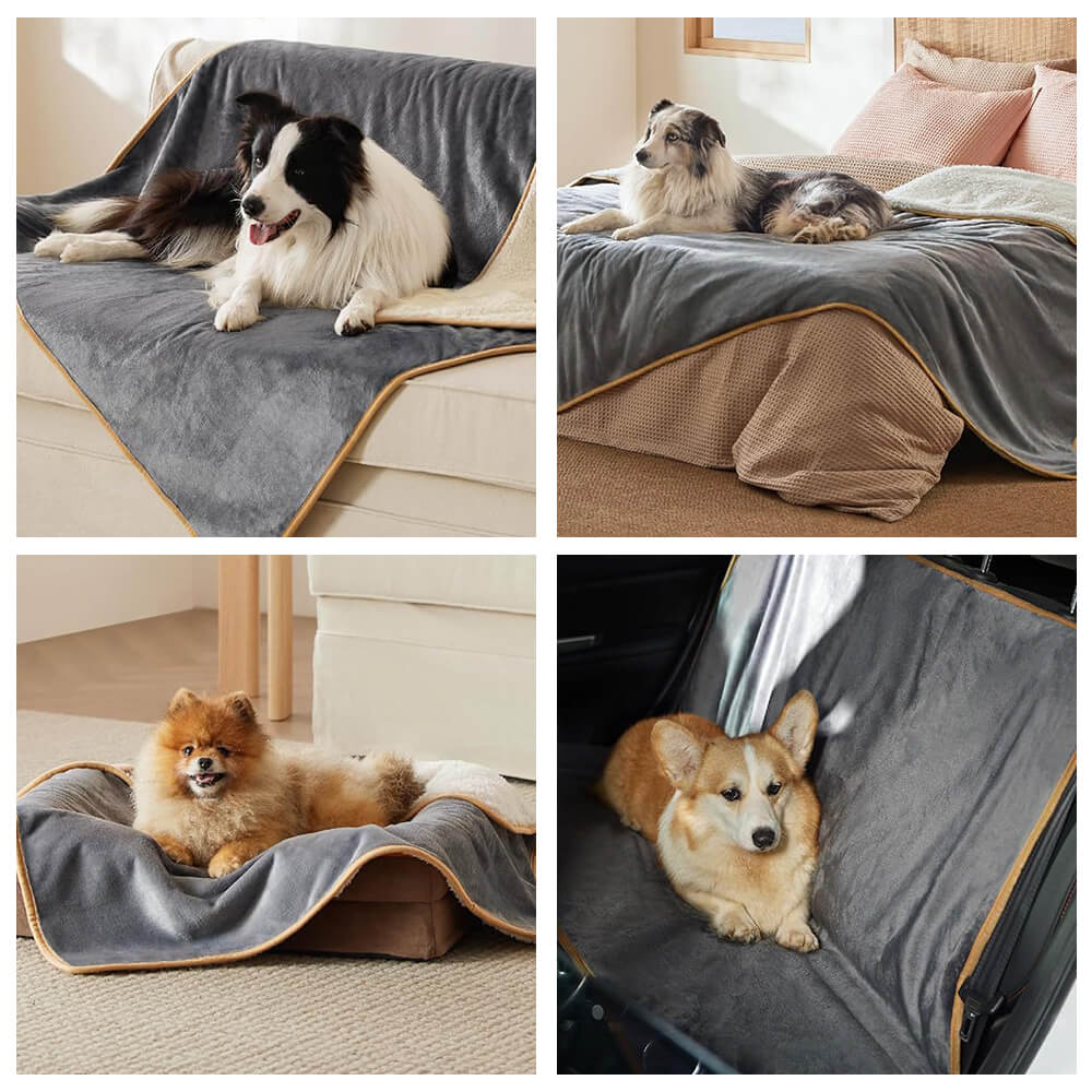 Plaid per animali in pile reversibile, accogliente e protettivo