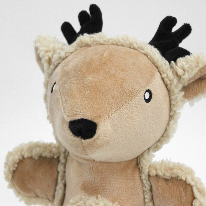 Giocattolo per cani interattivo in morbido peluche a forma di topo orso, durevole e squeaky.