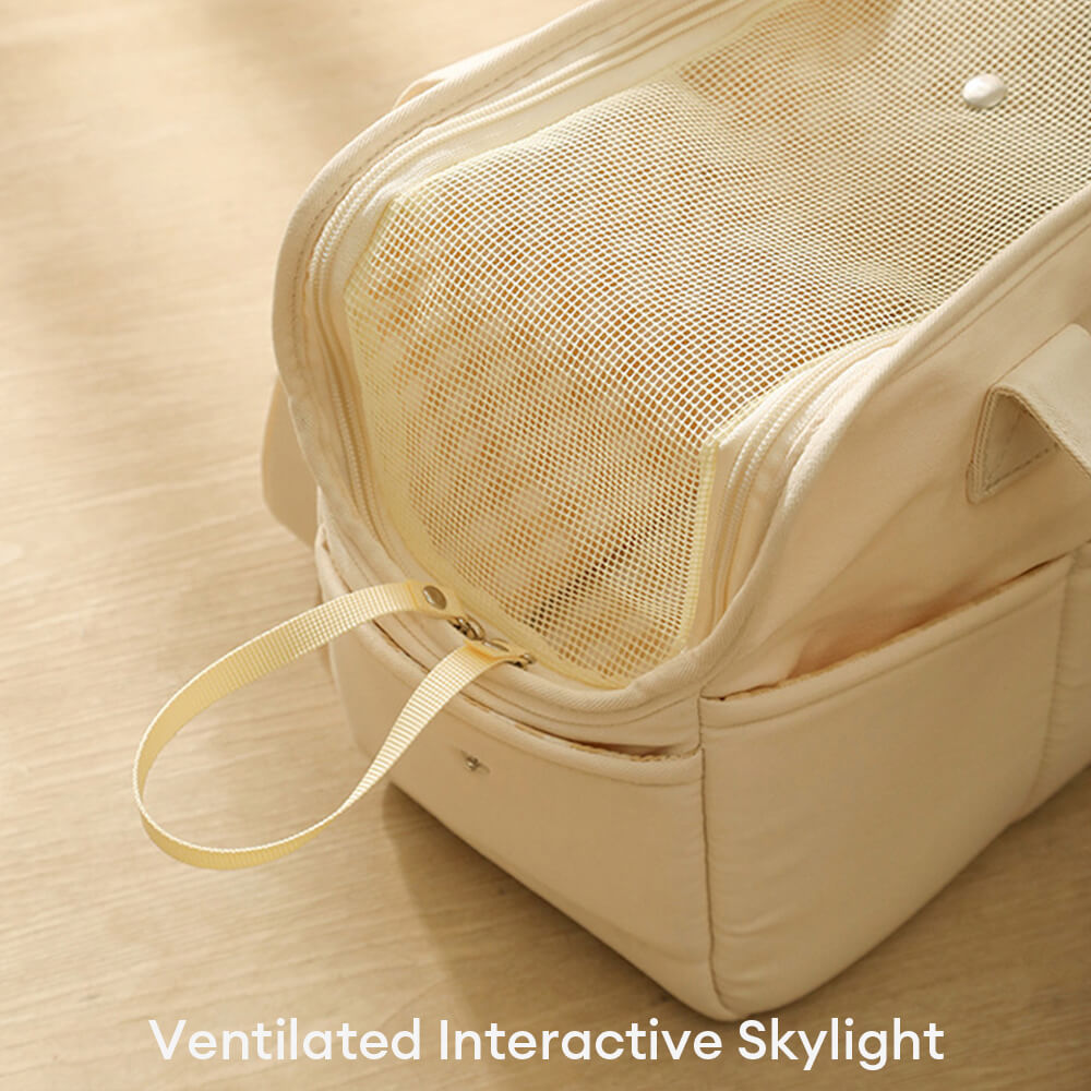 Borsa da viaggio elegante a quadri per cani e gatti