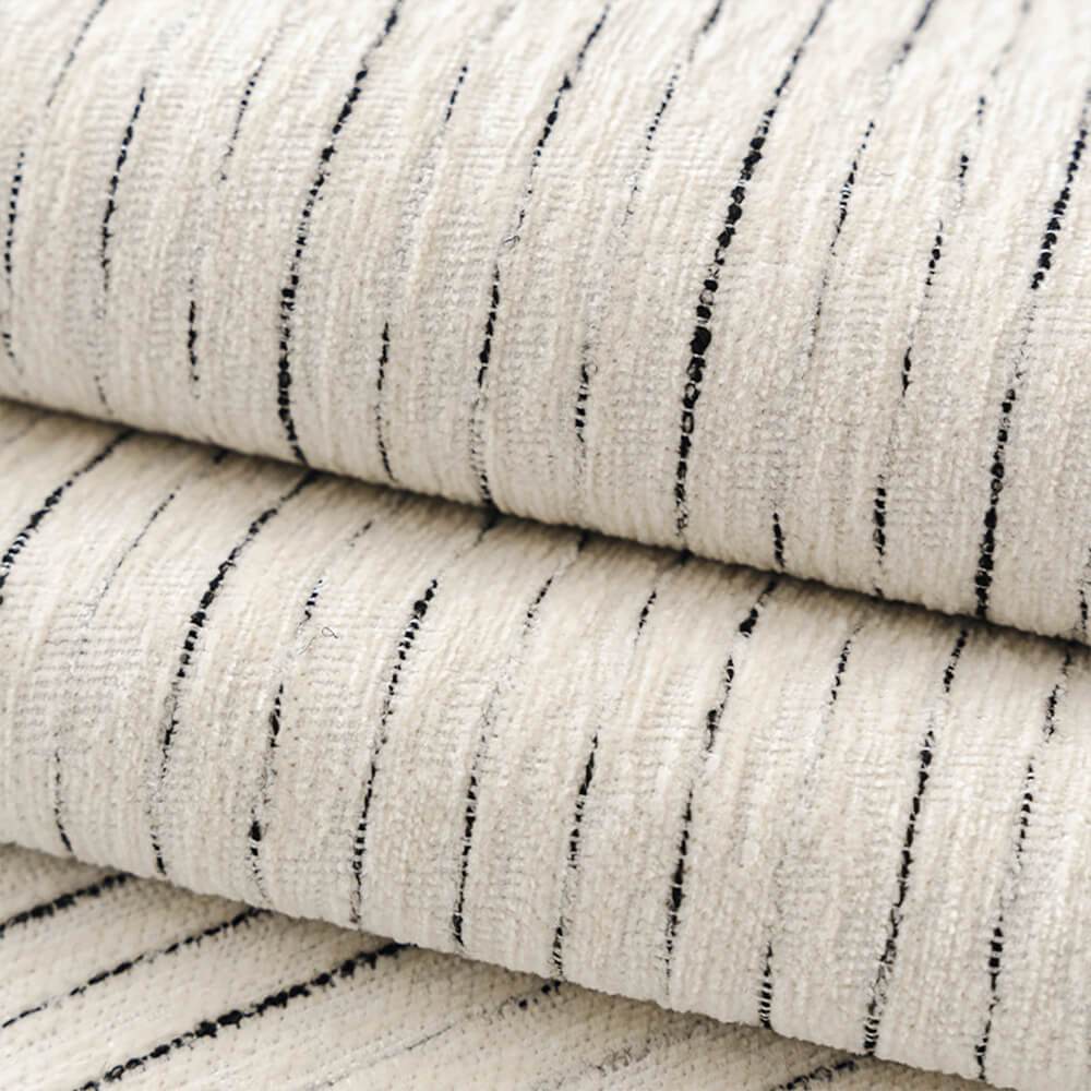 Copridivano in chenille a righe moderne francesi