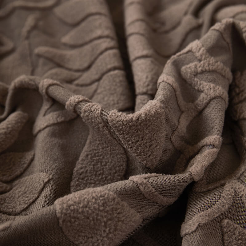 Copertura completa per divano in velluto floreale elasticizzato