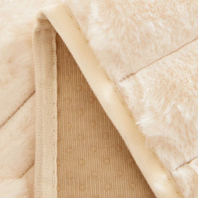 Copertura per divano protettiva in peluche a righe fluffy