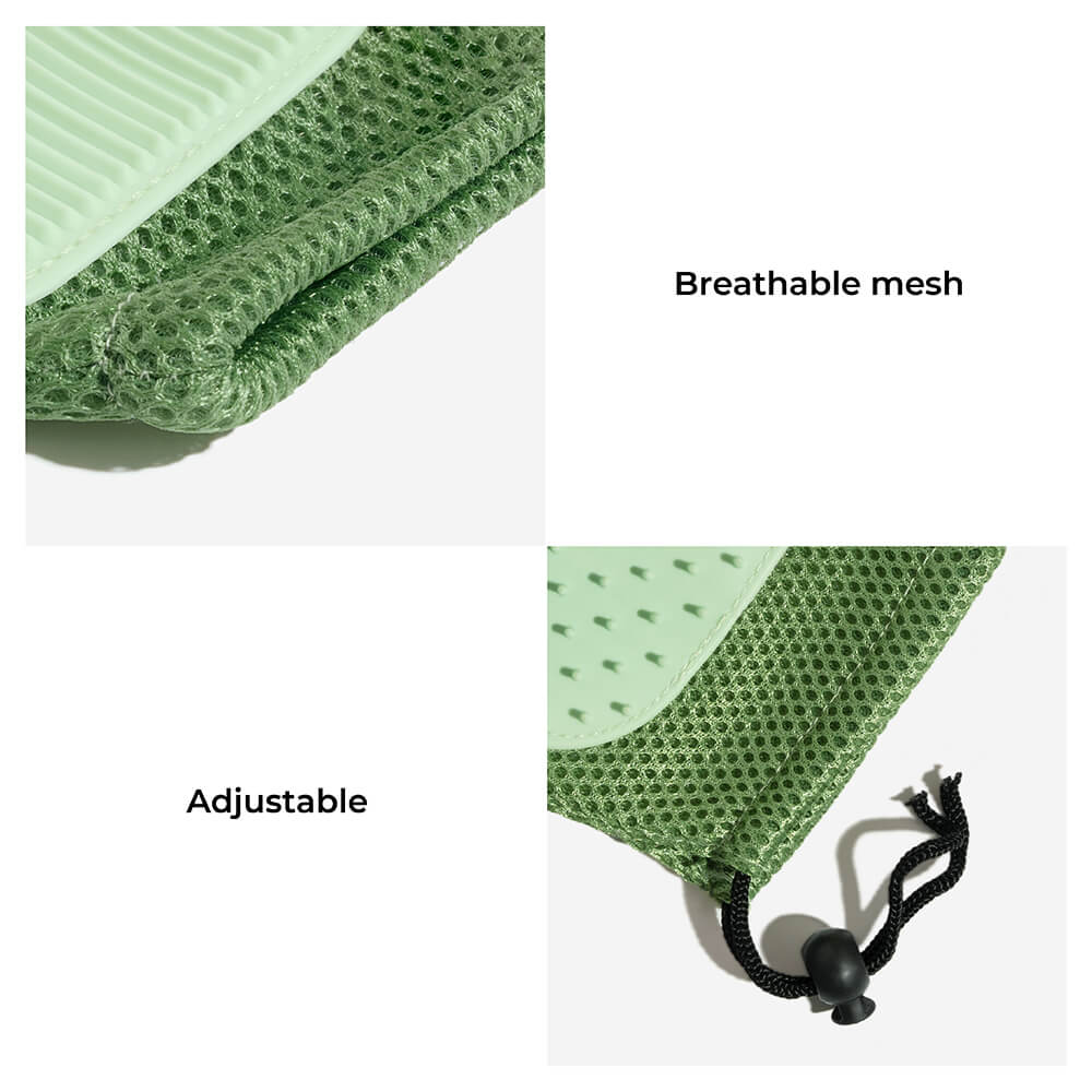 Guanto per la toelettatura degli animali - Spazzola galleggiante per animali in silicone a doppio lato